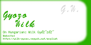 gyozo wilk business card